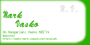 mark vasko business card